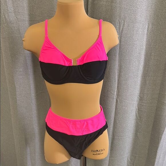 POPVIL Pink and Black Bikini Set - Picture 16 of 16